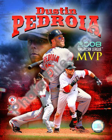 Dustin Pedroia 2008 MVP Poster