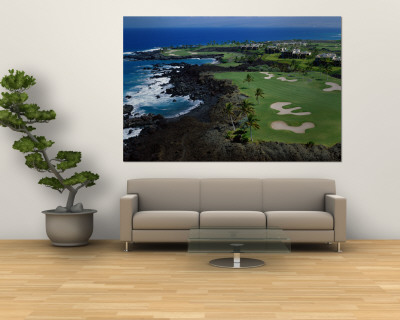 Aerial Francis H. Li Brown Golf Course, Hawaii, USA Poster