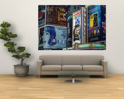 Billboards on Buildings in a City, Times Square, New York City, New York State, USA Posters