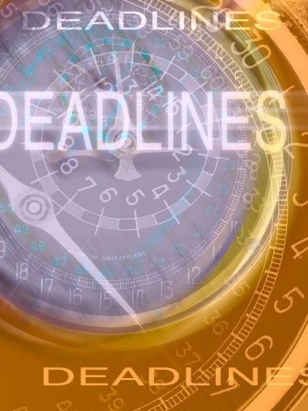 Deadlines Superimposed over Clocks
