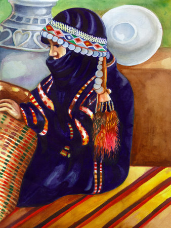 Outdoor Portrait of Girl in Middle East Attire