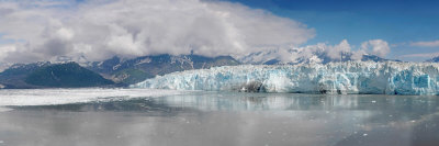 Overview of Disenchantment Bay and the Hubbard Glacier