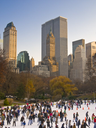 Buy Central Park, Wollman Icerink, Manhattan, New York City, USA at AllPosters.com