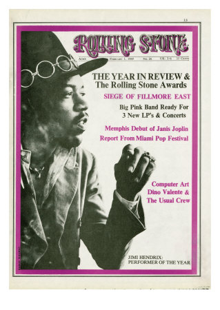 Jimi Hendrix, Rolling Stone no. 26, February 1, 1969