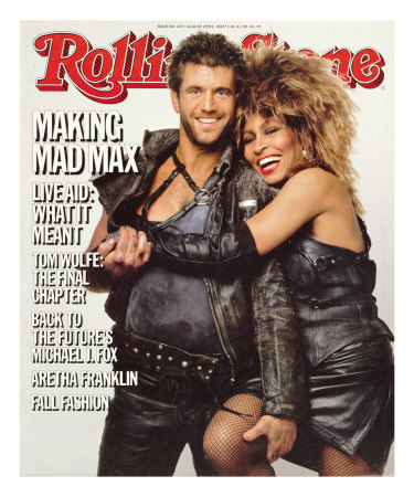Mel Gibson and Tina Turner, Rolling Stone no. 455, August 29, 1985