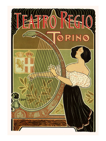 Teatro Regio, Torino: Theatre Royal de Turin Opera House, c.1898