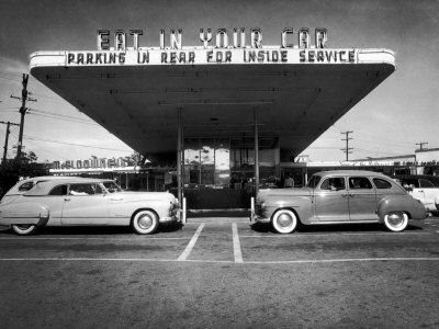 Drive-In-Restaurant, in Los Angeles Suburb
