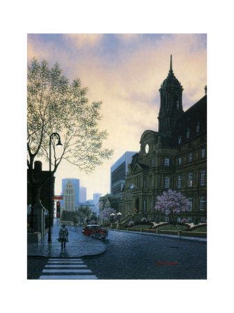 Sunrise in Old Montreal
