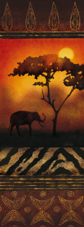 Buy Elephant at Sunset at AllPosters.com