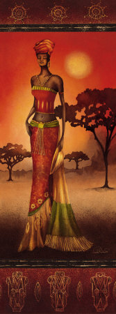 Buy Masai Lady at Sunset at AllPosters.com
