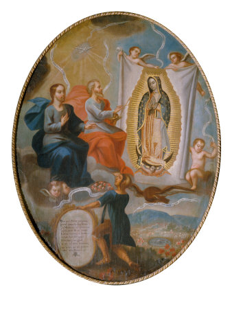 Eternal Father Painting the Virgin of Guadalupe