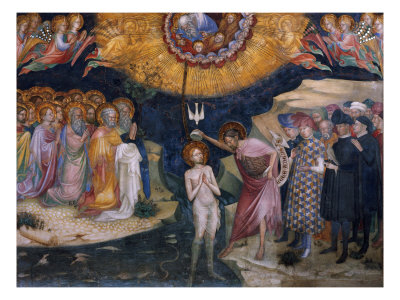 Scenes from the Life of Saint John the Baptist, Baptism of Jesus