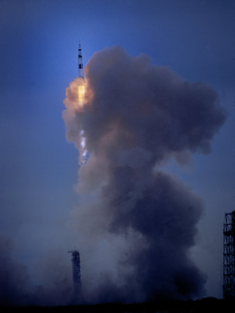 Buy Apollo 11 Begins its Flight to the Moon on July 16, 1969, Kennedy Space Center, Florida, USA at AllPosters.com