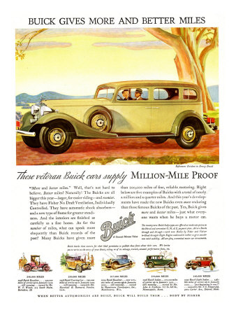 Buick Division of General Motors, Magazine Advertisement, USA, 1930