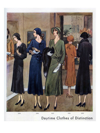 Vogue Pattern Book, Magazine Plate, UK, 1930