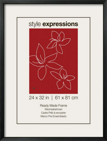 Wedge Black Frame Fits 24 x 32 Print