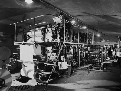 Rotary Press of the Editorial Office of the Daily Newspaper L