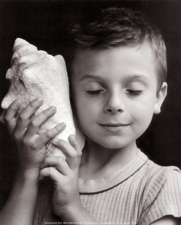 Buy Child with Seashell at AllPosters.com