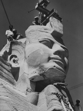 Fragile Sandstone Head of Ramses II Is Reassembled at New Site of Abu Simbel Temple