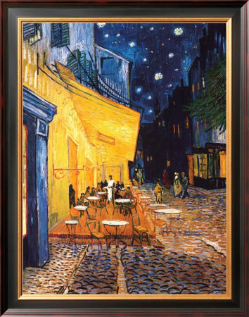 The Cafe Terrace on the Place du Forum, Arles, at Night, c.1888