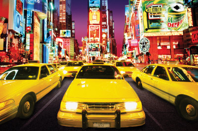 Buy Times Square - Yellow Cabs at AllPosters.com