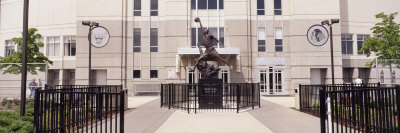 Statue in Front of a Building, Michael Jordan Statue, United Center, Chicago, Illinois, USA