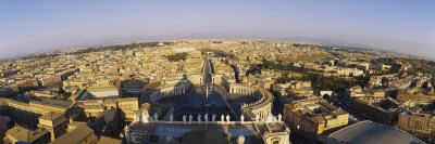 Cityscape Viewed from a Basilica, St. Peter