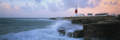 Portland Bill Lighthouse at Sunrise, Isle of Portland, Jurassic Coast, Dorset, England, UK