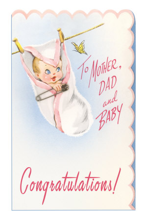 Congratulations, Baby Hanging on Line