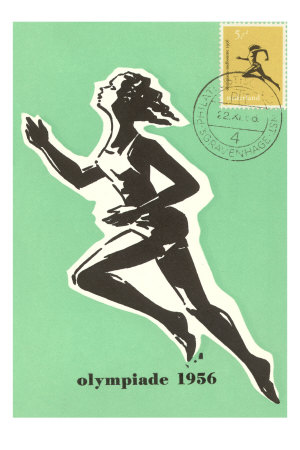 Olympic Runner, 1956 Poster
