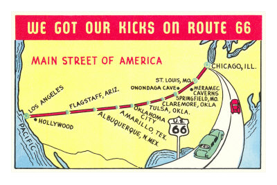 Map of Route 66