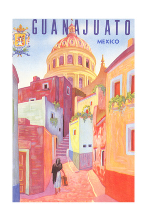 Buy Poster for Guanajuato, Mexico, Colonial Streets at AllPosters.com