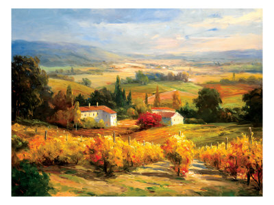 Hazy Tuscan Farm
