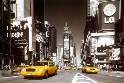 Buy Times Square - Yellow Cab at AllPosters.com
