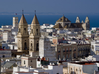 Iglesia Del Carmen, San Antonio Skyline, Cadiz, Andalucia, Spain, Europe