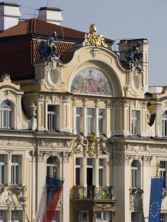 Ministerstvo Pro Mistni Rozvoj Facade, Old Town Square, Old Town, Prague, Czech Republic