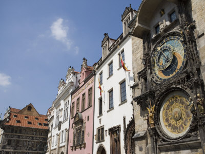 Astronomical Clock, Town Hall, Old Town Square, Old Town, Prague, Czech Republic, Europe