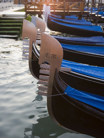 Gondolas Floating in Saint Mark