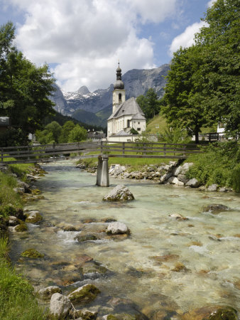 Ramsau Church, Near Berchtesgaden, Bavaria, Germany, Europe