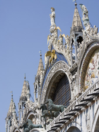 St. Mark and Angels on the Facade of Basilica Di San Marco, St. Mark