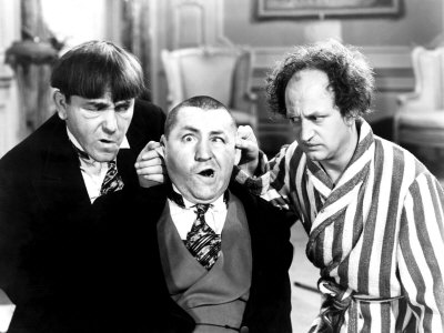 The Three Stooges, Moe Howard, Curly Howard, Larry Fine, 1940s