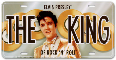 Elvis The King License Plate