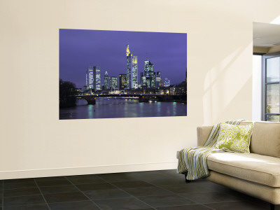 Financial District and Frankfurt Skyline, Germany