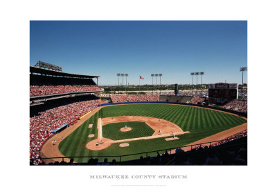 Milwaukee County Stadium Poster