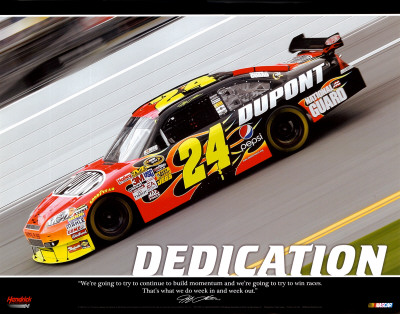 Jeff Gordon - Dedication Poster