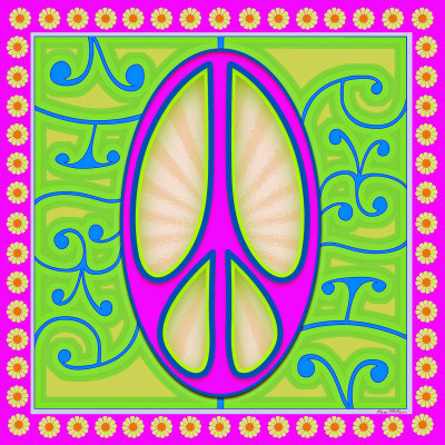Peace sign (purple)