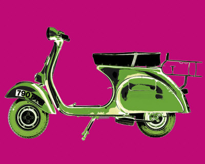 Vespa on Pink