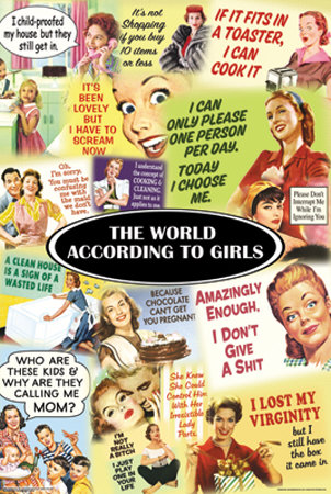 Buy The World According to Girls at AllPosters.com