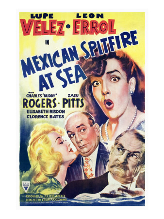 Mexican Spitfire at Sea, Lupe Velez, Marion Martin, Leon Errol, Harry Holman, 1942