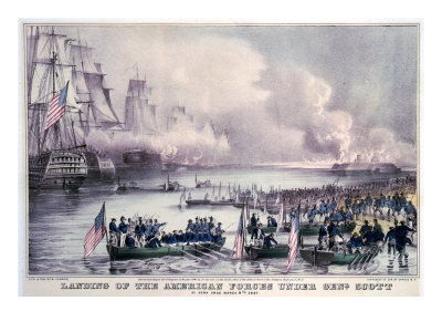 Mexican-American War, Landing of the American Forces under Gen. Scott, at Vera Cruz, March 9, 1847